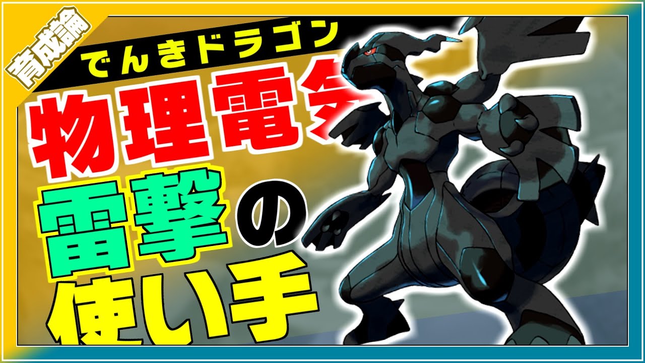 珍しい超火力物理電気の使い手伝説！ゼクロム育成論対策！性格、技構築、戦い方、徹底解説！【ポケモン剣盾】【冠の雪原】