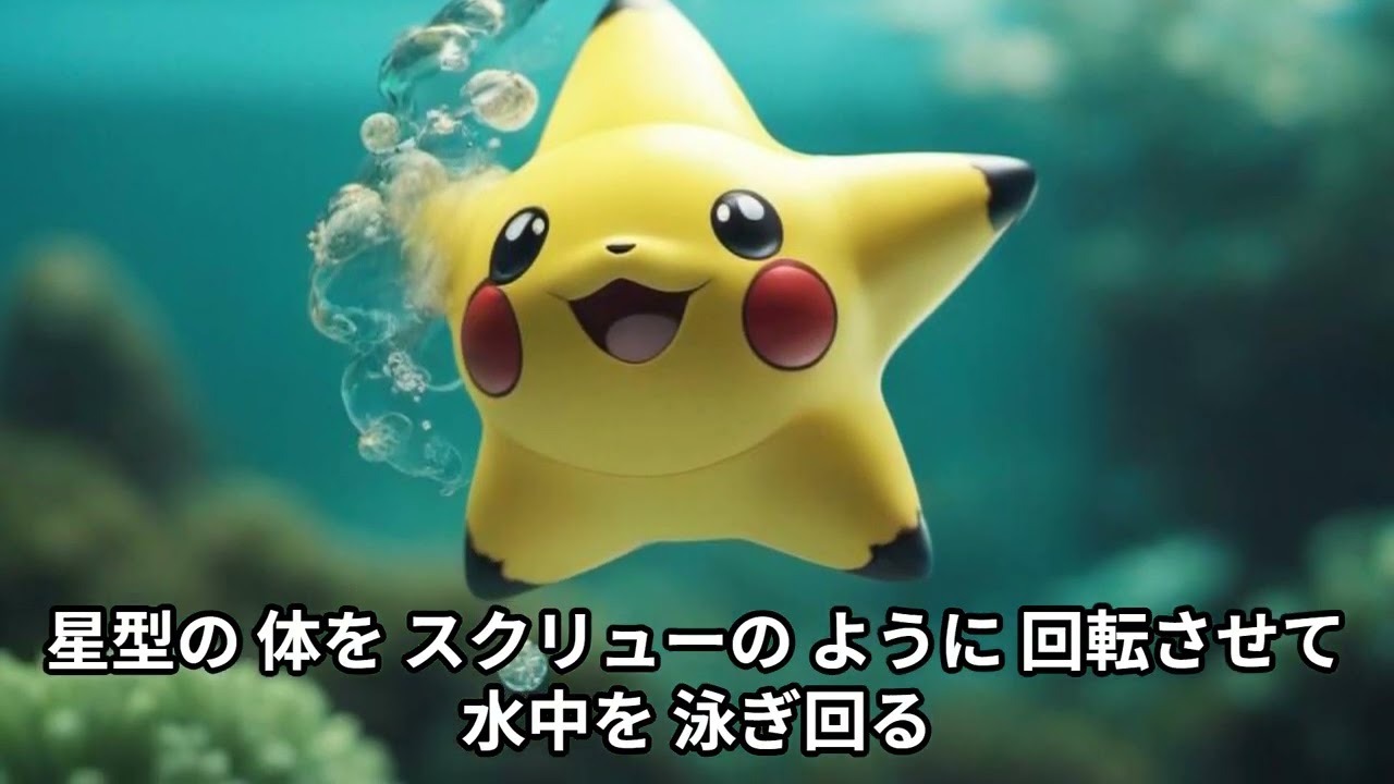 AIが考える『スターミー』【図鑑説明を動画AIに入れて出力してみた】