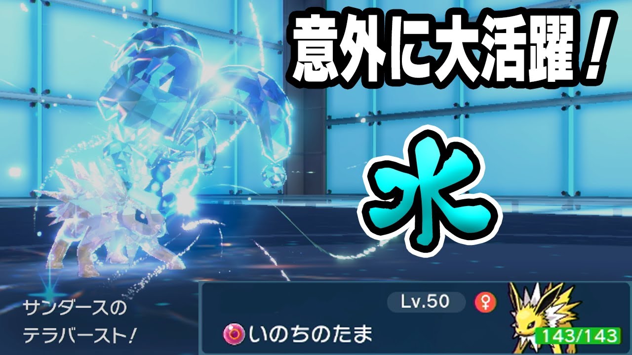 水テラスと相性抜群！珠サンダース【ポケモンSV】