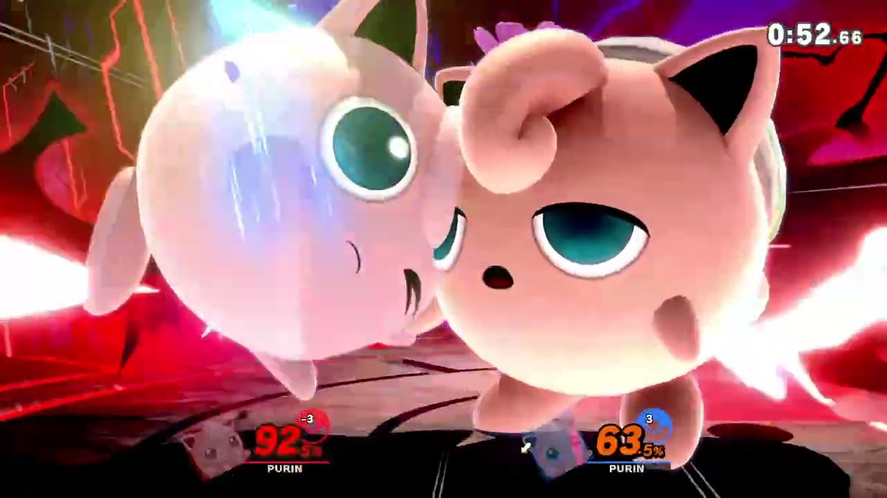 スマブラSP リプレイ チームタイム制 7184 [23年10年分]【プリン 2P自分】