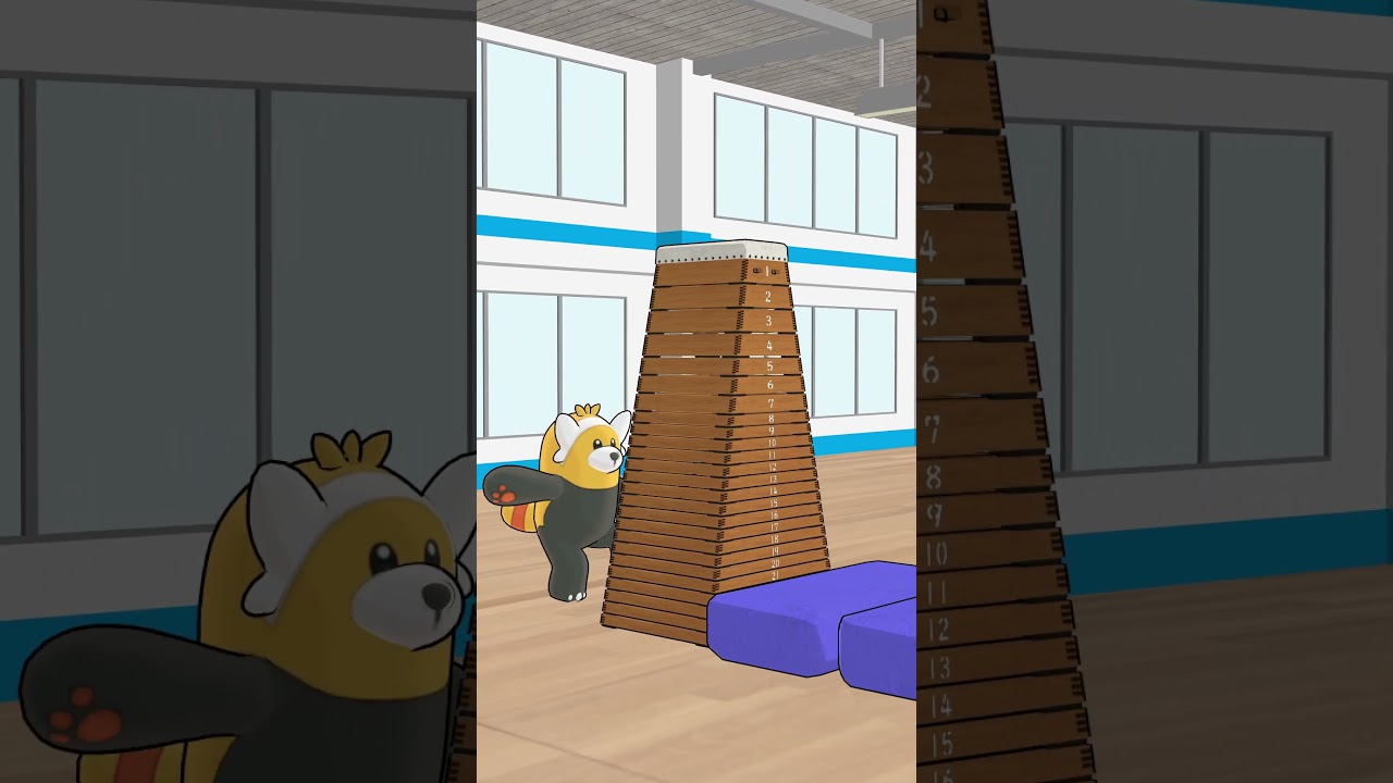 【MMDポケモン】キテルグマの跳び箱#shorts