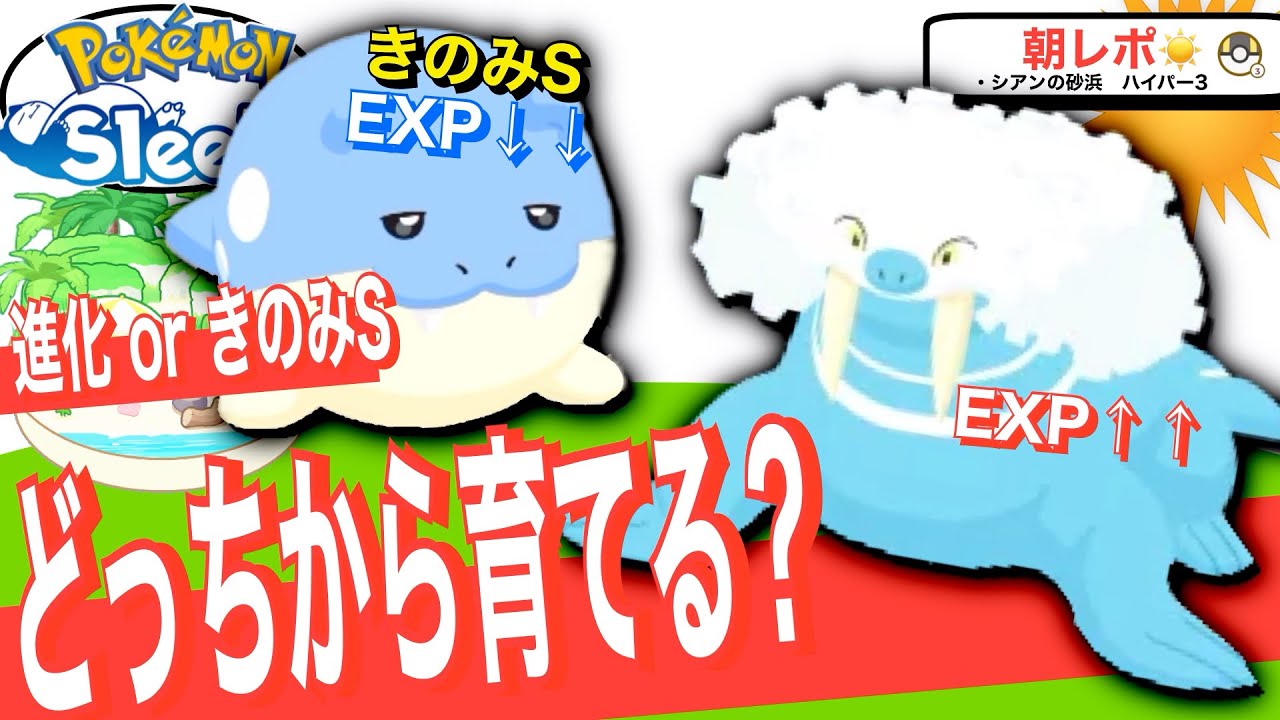進化ときのみSどっちが強い？判断が難しすぎるタマザラシ【ポケモンスリープ】