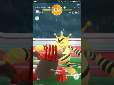 【ポケモンGOソロ】精進242：エレブー(電気ショック・雷)｜パス消化