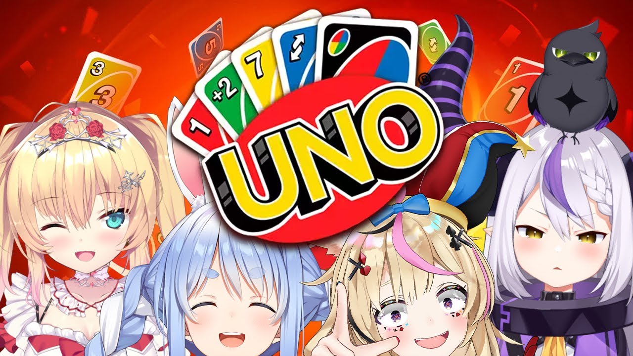 集まったぜ、UNO集団！！！！！！！！！！！！！！！！！！ぺこ！【ホロライブ/兎田ぺこら/赤井はあと/尾丸ポルカ/ラプラスダークネス】