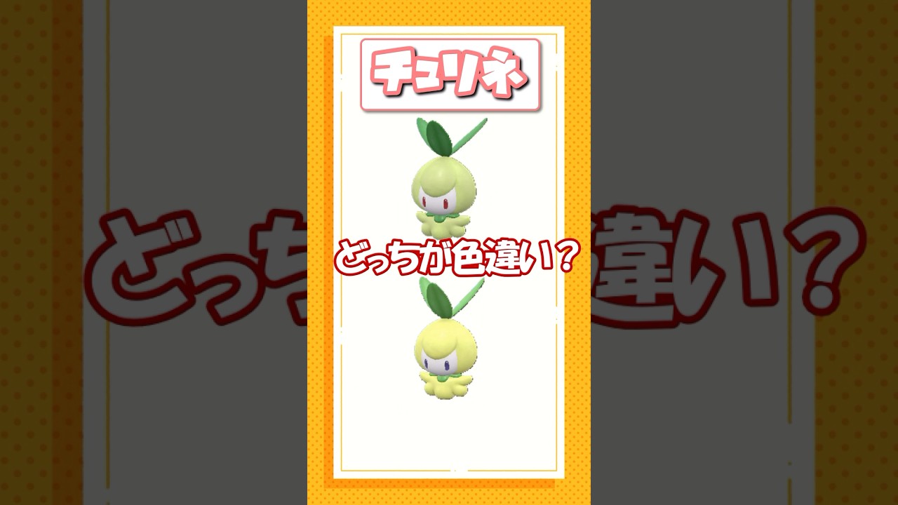 ポケモン色違いクイズ！ギラティナオリジンフォルム、ゾウドウ、チュリネ編