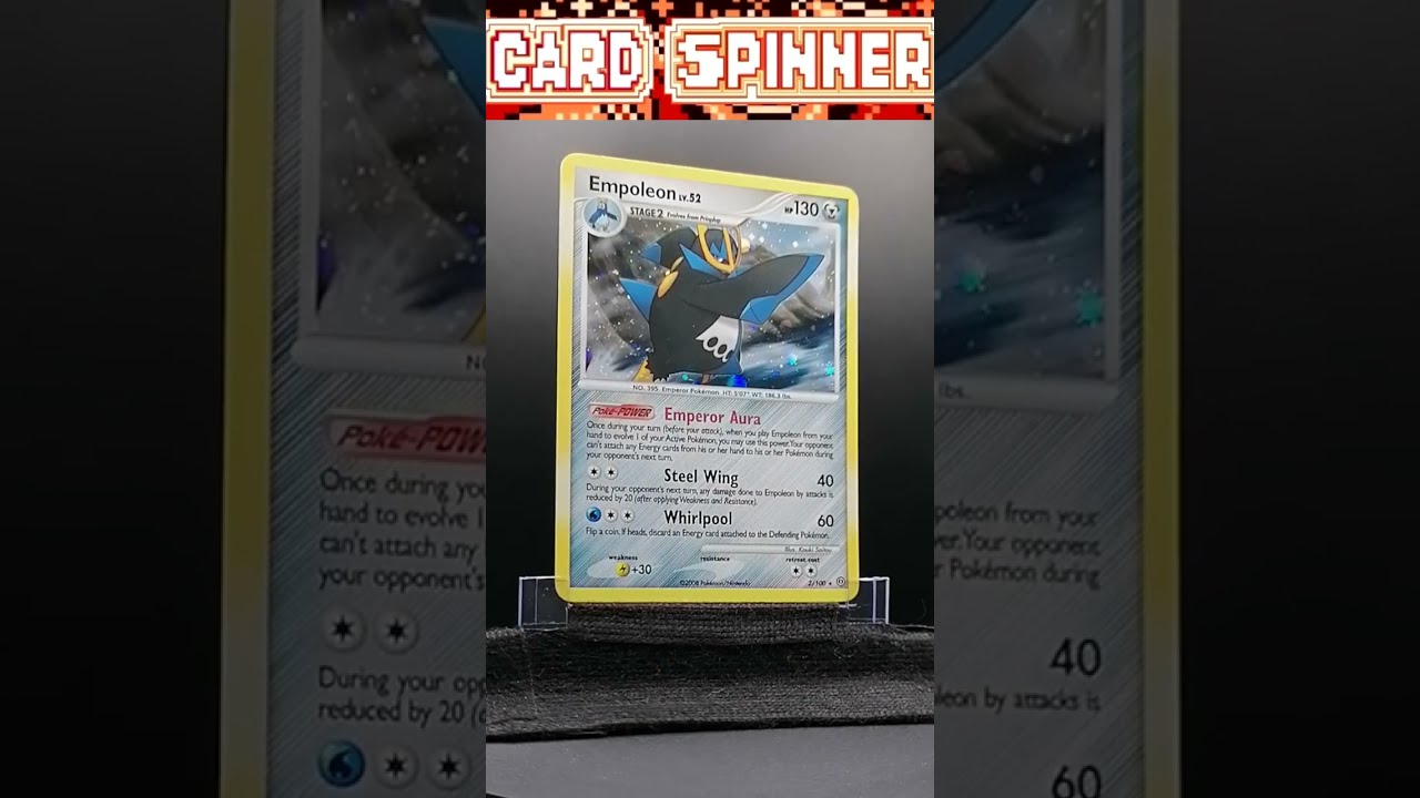 Empoleon HOLO 🐧💧– Stormfront – 2/100 – Pokémon TCG – 2008 – ENG #cardspinner  #tcg #empoleon