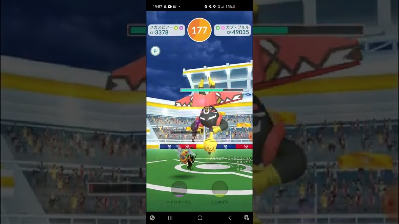 [ポケモンGO]カプ・ブルルをソロレイドでどれだけ体力減らせるかやってみた。