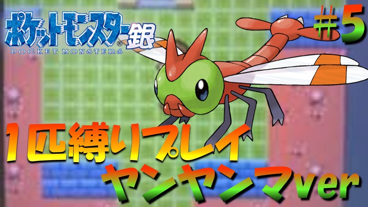 【ポケモン金銀】ポケモン1匹縛りプレイ!!ヤンヤンマきみに決めた！part5【ゲーム実況】【縛りプレイ】