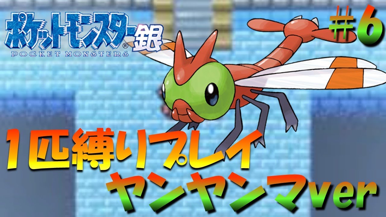 【ポケモン金銀】ポケモン1匹縛りプレイ!!ヤンヤンマきみに決めた！part6【ゲーム実況】【縛りプレイ】