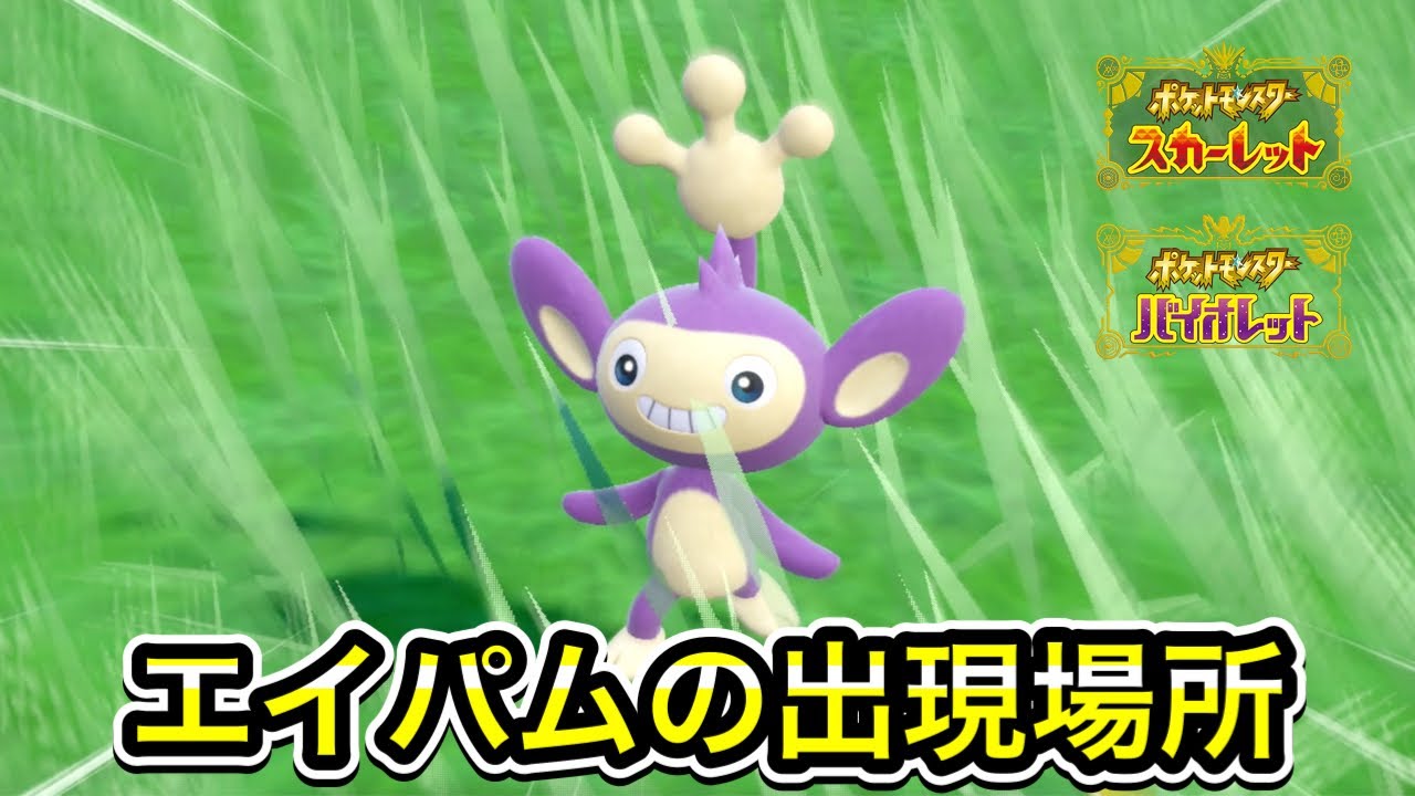 【ポケモンSV】エイパムの入手方法！出現場所を解説