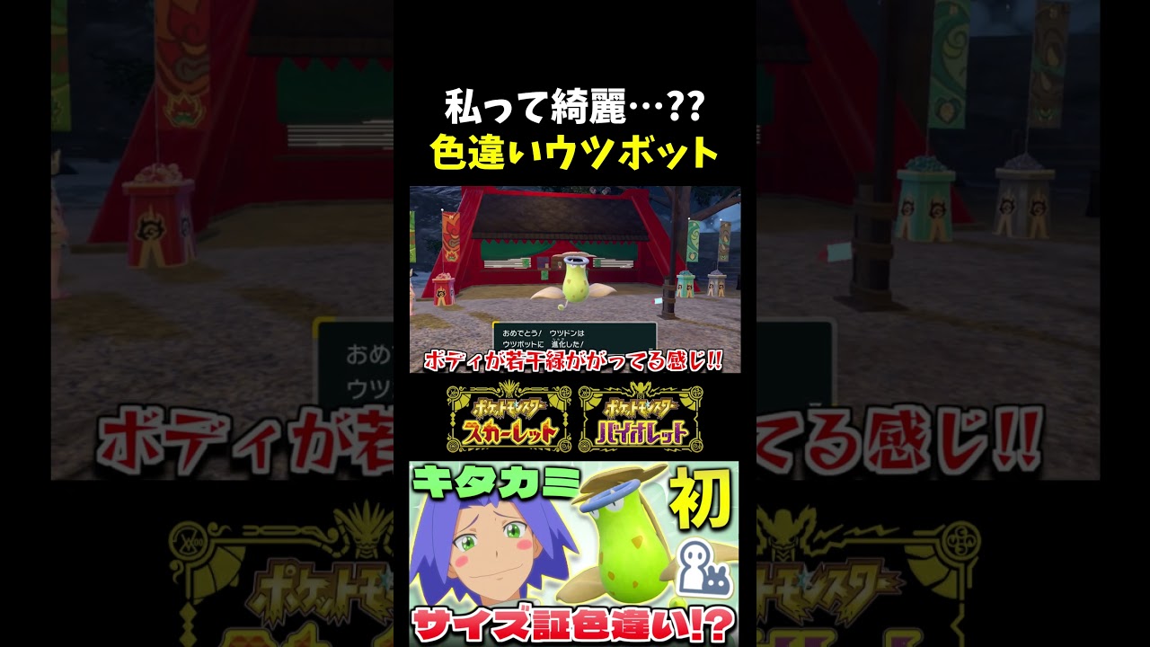 【ポケモンSV】賛否両論!? 色違いマダツボミをウツボットまで進化させたら美し過ぎたｗｗｗ【ポケモン】【切り抜き】【色違い厳選】【色違いポケモン】#shorts