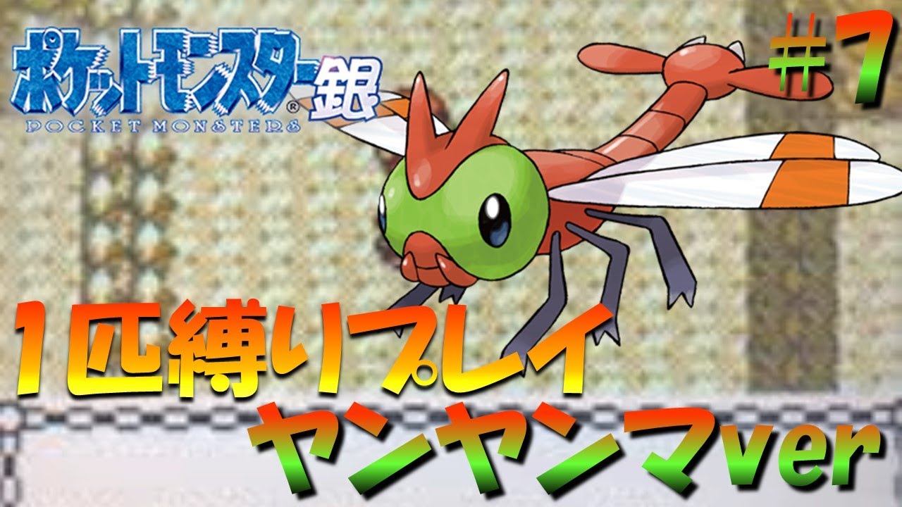 【ポケモン金銀】ポケモン1匹縛りプレイ!!ヤンヤンマきみに決めた！part7【ゲーム実況】【縛りプレイ】