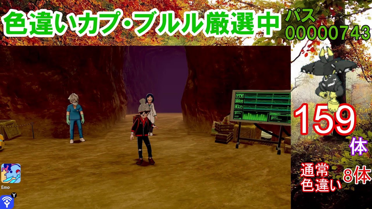 【ポケモン剣盾】カプ・ブルル色違い以外の色違いが出たら即配布！カプ・ブルル色厳選【ダイマックスアドベンチャー】