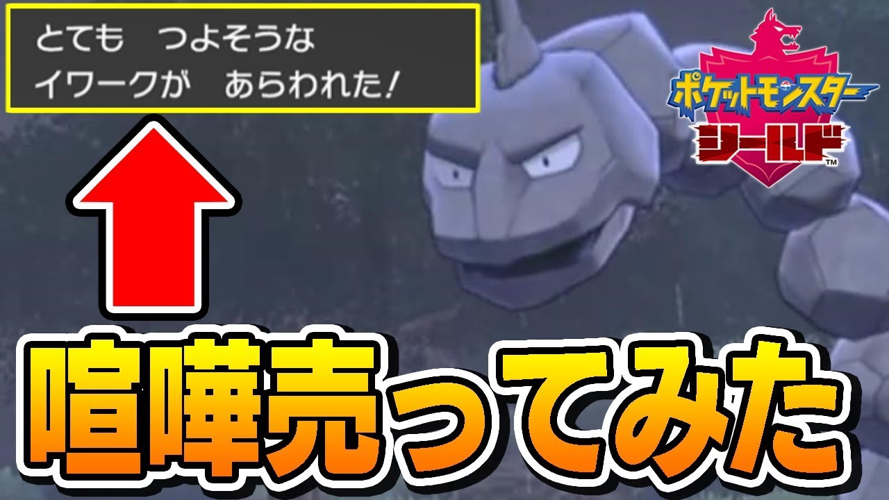 【ポケモン剣盾】ワイルドエリアのとても強そうなイワークに喧嘩を売った結果【ポケモンソード・シールド】