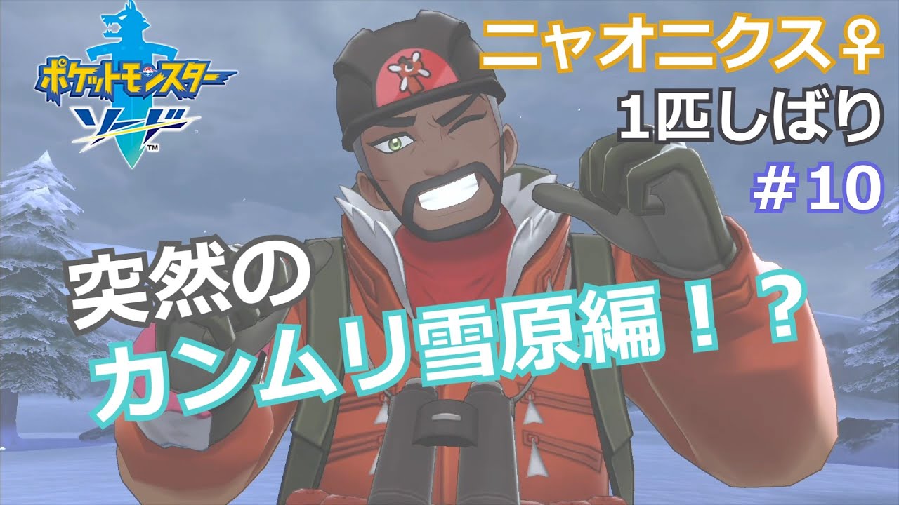 #10　ニャオニクス♀１匹しばりのガラル旅【ポケモン剣盾】【ポケットモンスター　ソード・シールド】【ゆっくり実況】