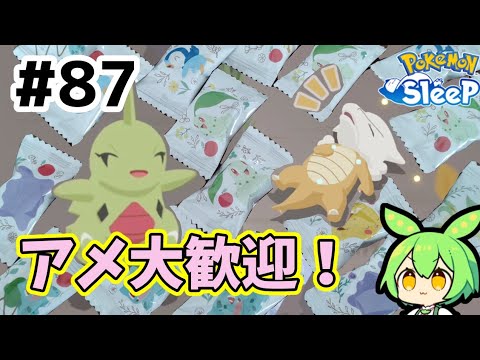 【睡眠リサーチ】＃87『ヨーギラスのアメ大歓迎！』【無課金ポケモンスリープ】【ゆっくり実況ずんだもん】