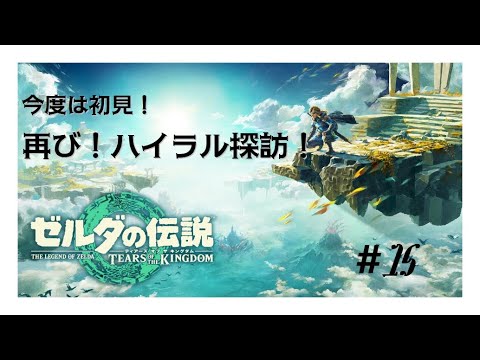 【ゼルダの伝説】今度は初見！再びハイラル探訪【ティアーズオブザキングダム】　#15
