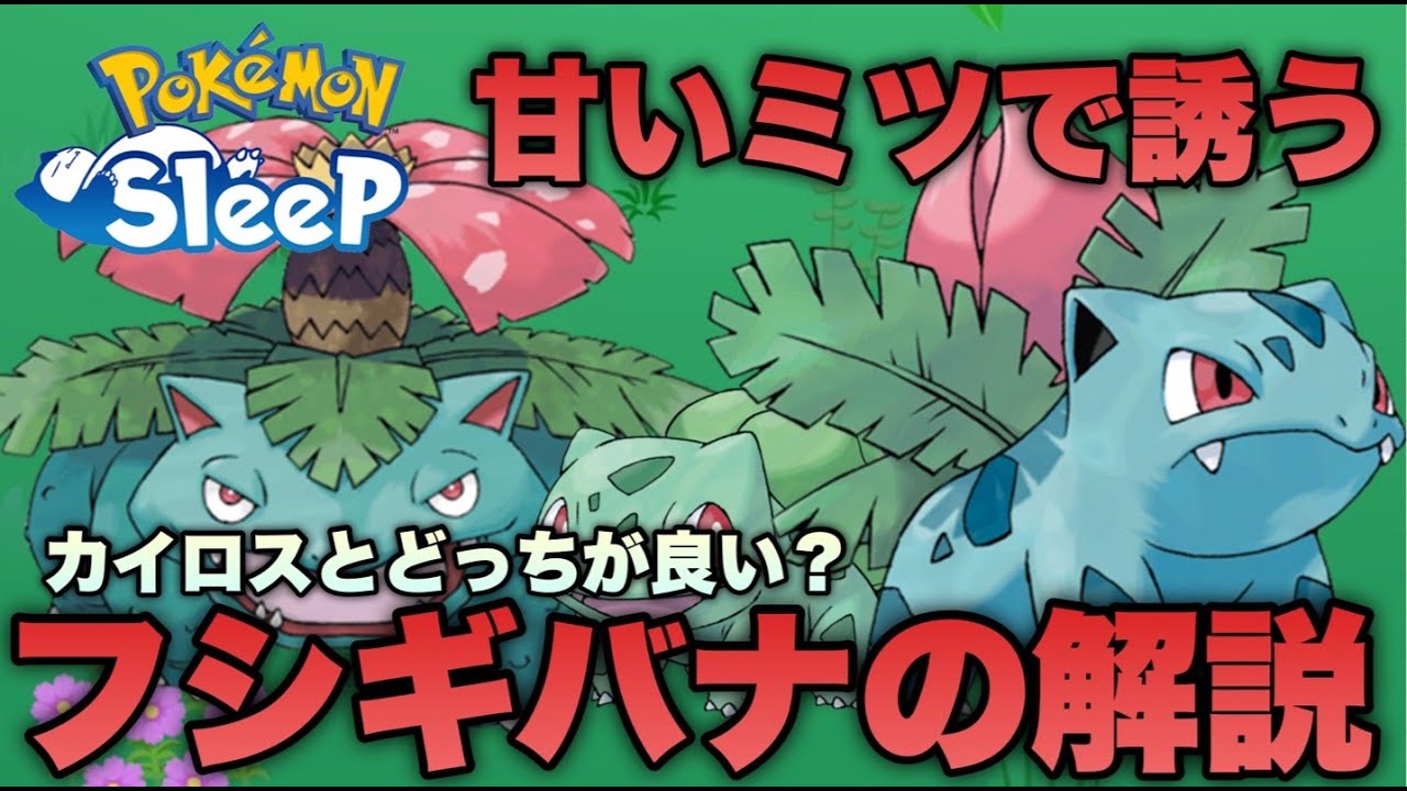 【初心者必見】デザート特化の性能フシギバナの解説！あまいミツ枠はカイロスとどっちが良いの？【ポケモンスリープ/安心院幽】