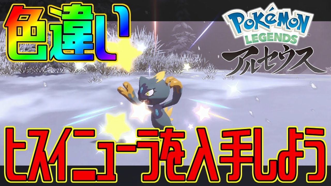 【ポケモンアルセウス】色違いヒスイニューラを入手しよう【Pokémon LEGENDS アルセウス】