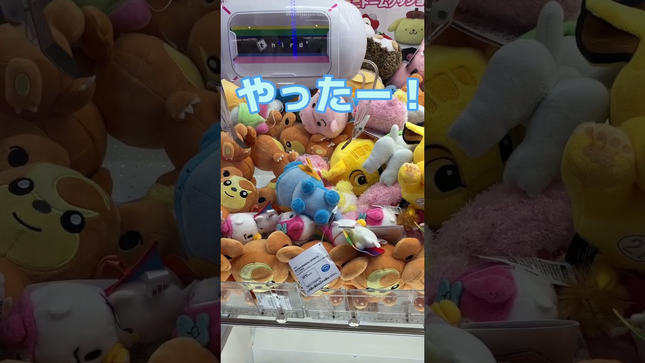 クレーンゲームはこの台を選べ！　#クレーンゲーム #ufoキャッチャー #ユーフォーキャッチャー #ゲームセンター #games #pokemon #ポケモン#ポケットモンスター#ミズゴロウ