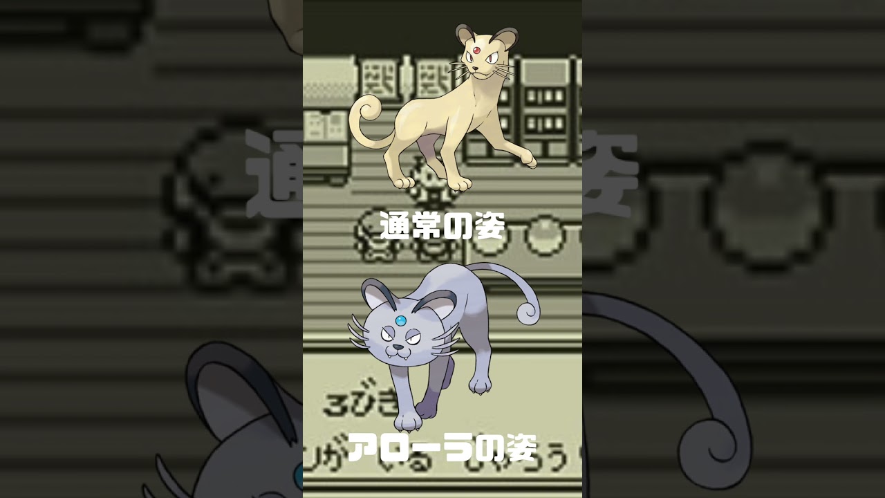 Ｎｏ．0053 ペルシアン【ポケモン図鑑】 #shorts   #ポケモン　#pokemon