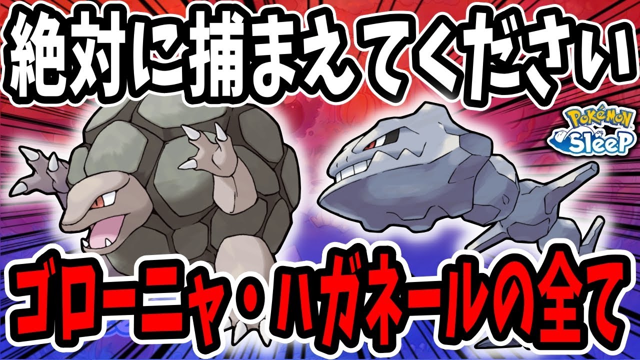 ハガネール・ゴローニャ徹底解説/料理基準で相性の良いおすすめポケモンを紹介【ポケモンスリープ】