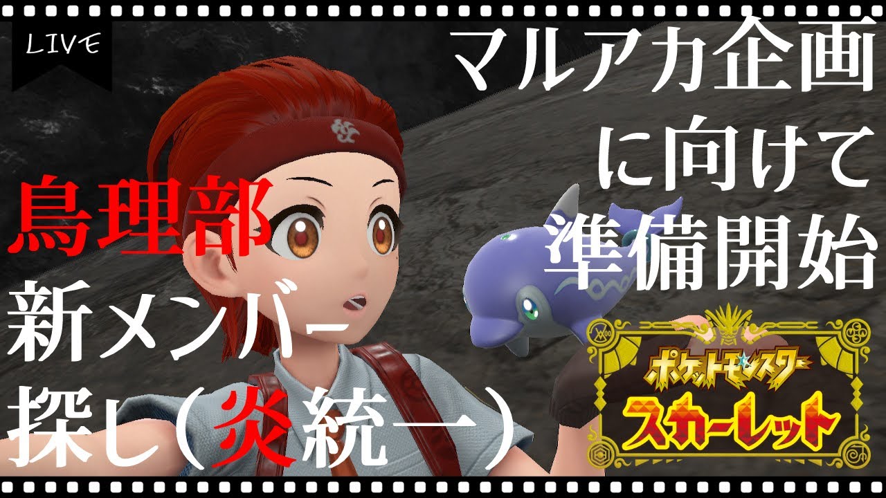 【生配信中】参加型シングル対戦！マルアカ企画に向けて準備！！ロトムの型どうしよう案件【ポケモンSV】