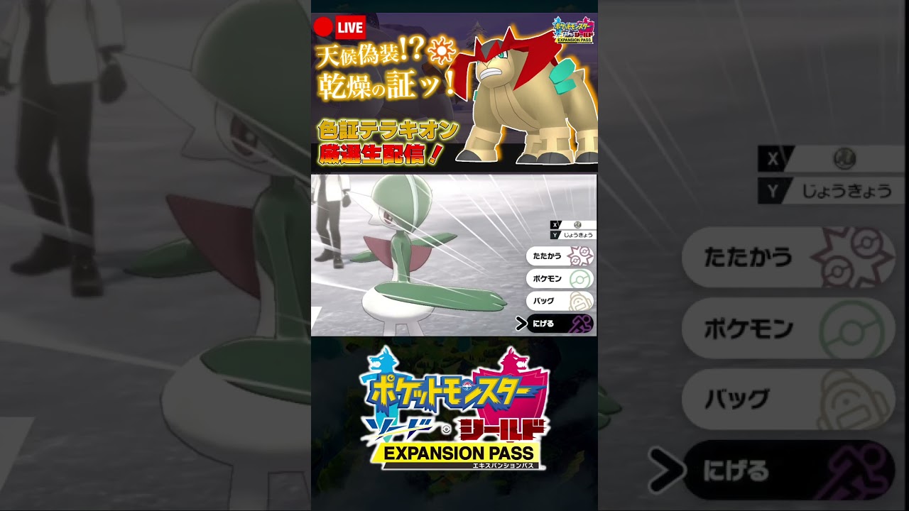 15匹目の色違いテラキオンに出会えたのに間違えて逃げてしまった男【ポケモン剣盾】 #shorts