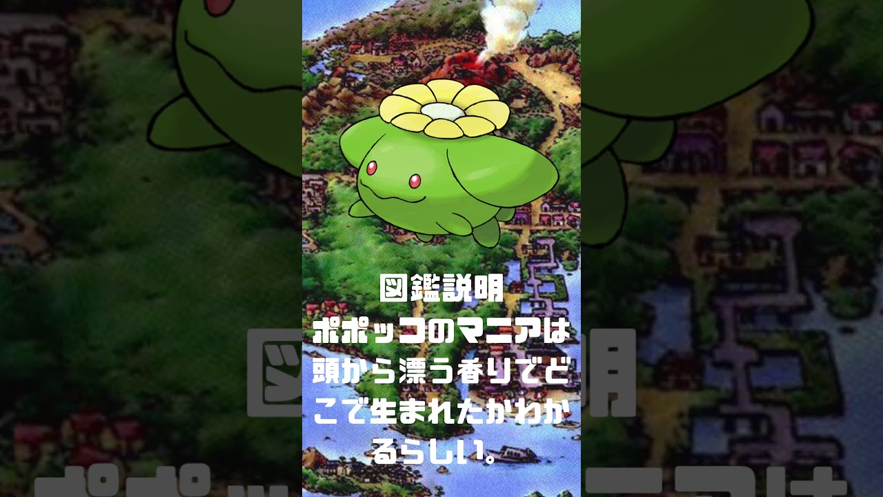 Ｎｏ．0188 ポポッコ【ポケモン図鑑】 #shorts   #ポケモン　#pokemon