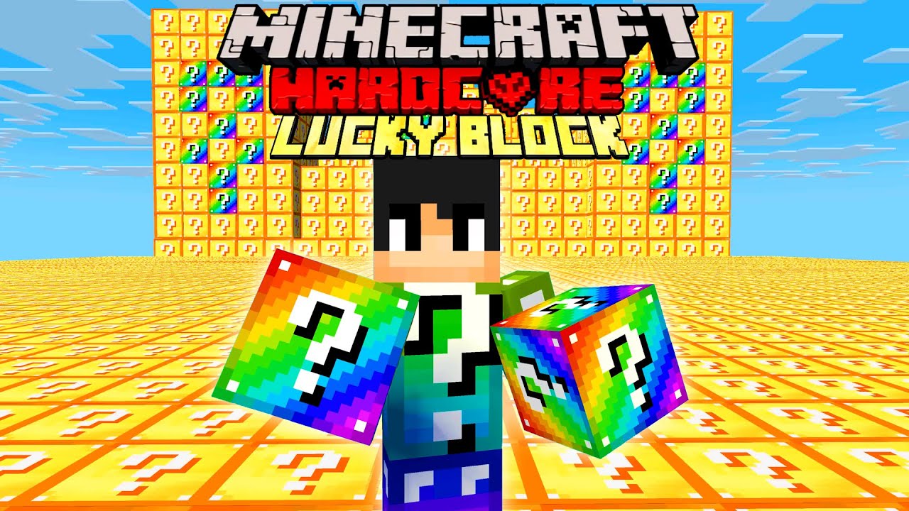 【マイクラ】ラッキーブロックだらけの世界でハードコアサバイバルしたら過去最高に難しかったwww【マインクラフト 】【ラッキーブロック】