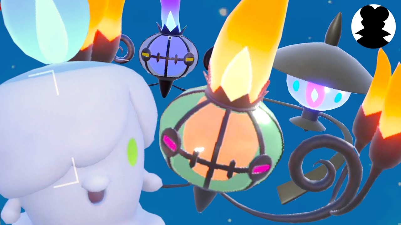 【ポケモンSV】シャンデラ・ヒトモシ・ランプラーの色違いがかわいい！＜ハロウィンの歌声♪＞