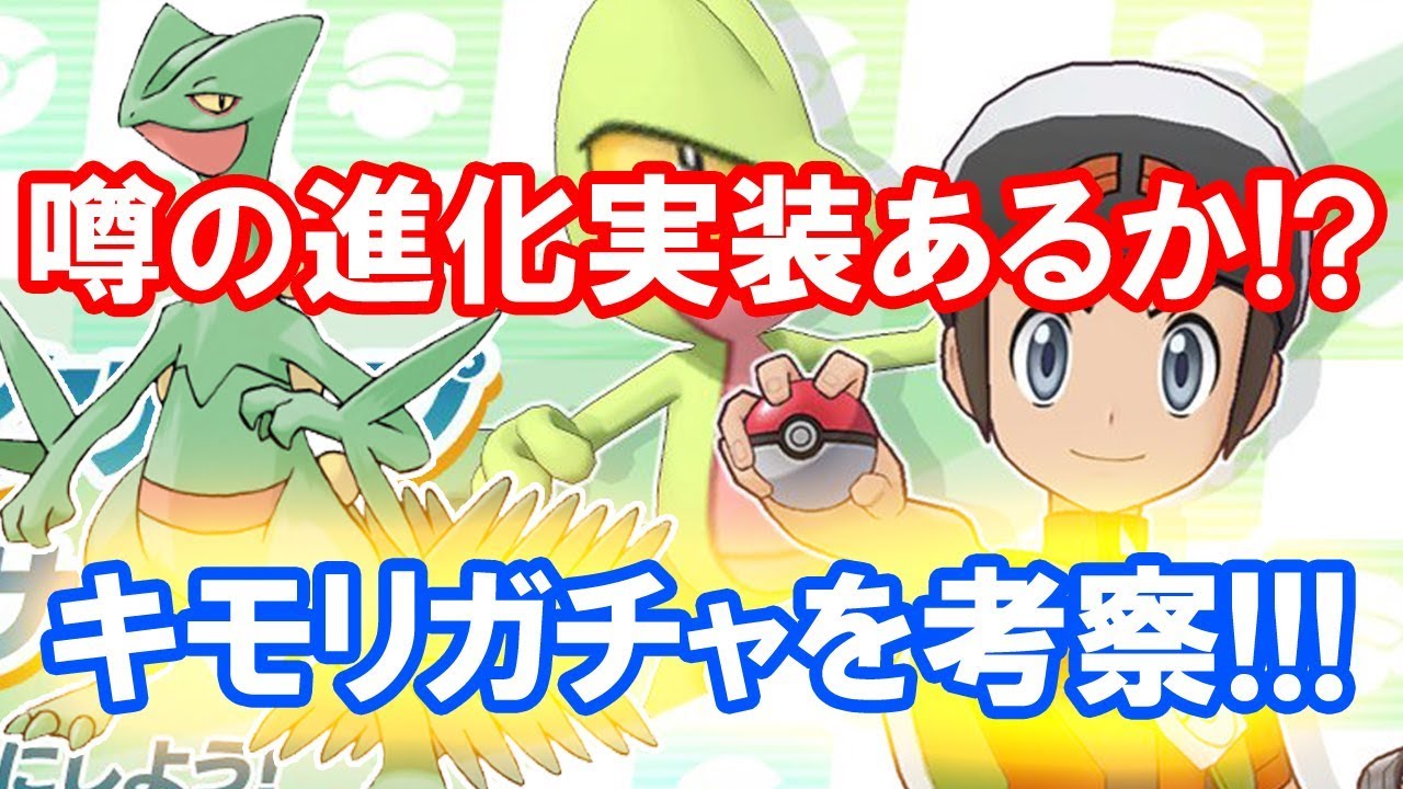 [ポケマス＃２５]もしかしてキモリに進化実装！？ キモリピックアップから考えられること！[ポケモンマスターズ]