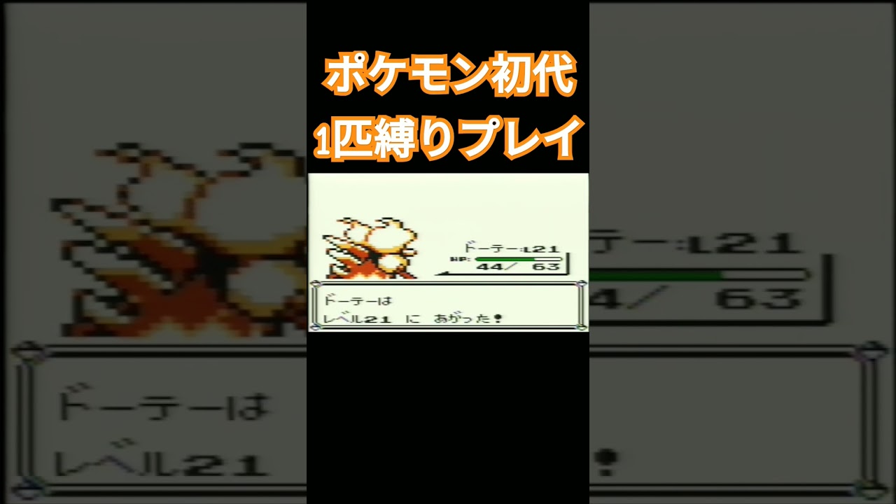 【ポケモン初代】ポケモン初代1匹縛りプレイ!!ブーバーver【縛りプレイ】#ポケモン初代 #縛りプレイ #ブーバー #ゲーム実況