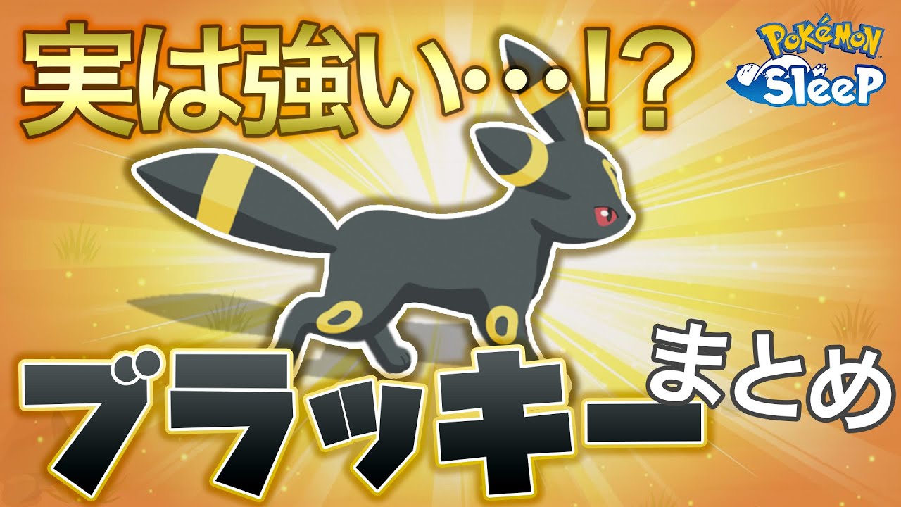 【ポケモンスリープ】実は強いかもしれないブラッキーについてお話ししてみる