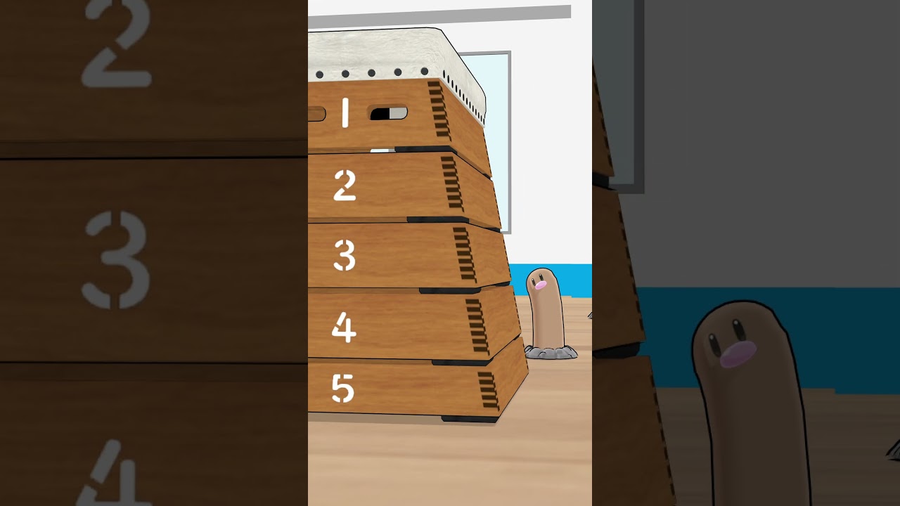 【MMDポケモン】ディグダの跳び箱#shorts