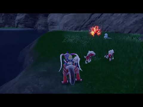 碧の仮面　ルガルガン(まよなかのすがた)　色違い