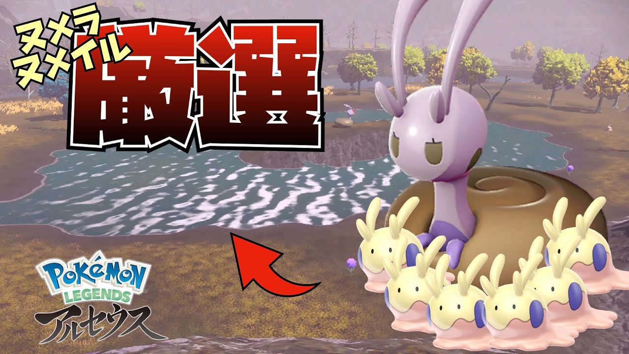 【レジェンズアルセウス】試練の中洲のヌメラ、ヌメイルを色違いにした！