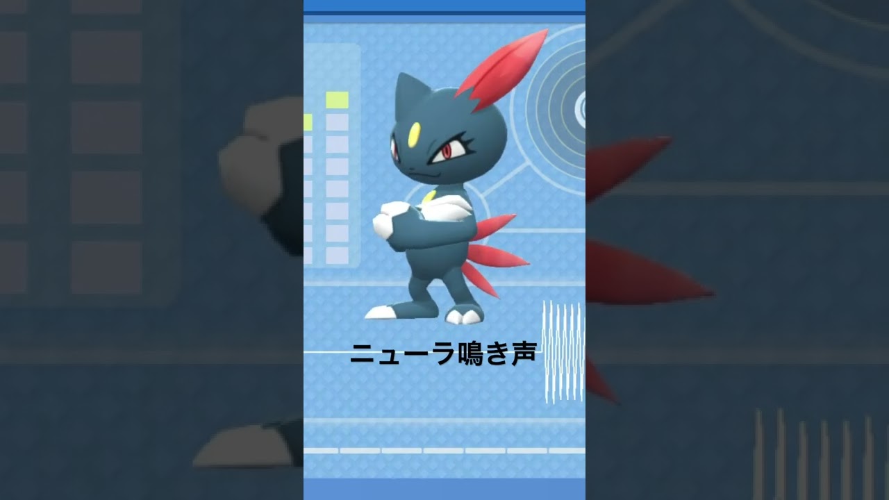 BDSP【シンオウ図鑑NO144】ニューラ（Sneasel）鳴き声（barking）#ポケモン鳴き声 #図鑑コンプ #ブリリアントダイヤモンド #シャイニングパール#第四世代鳴き声#Sneasel