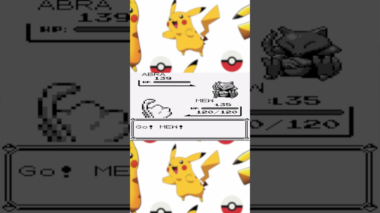 Lvl. 139 Abra in Pokémon Blue #pokemon #pokemonblue #shorts