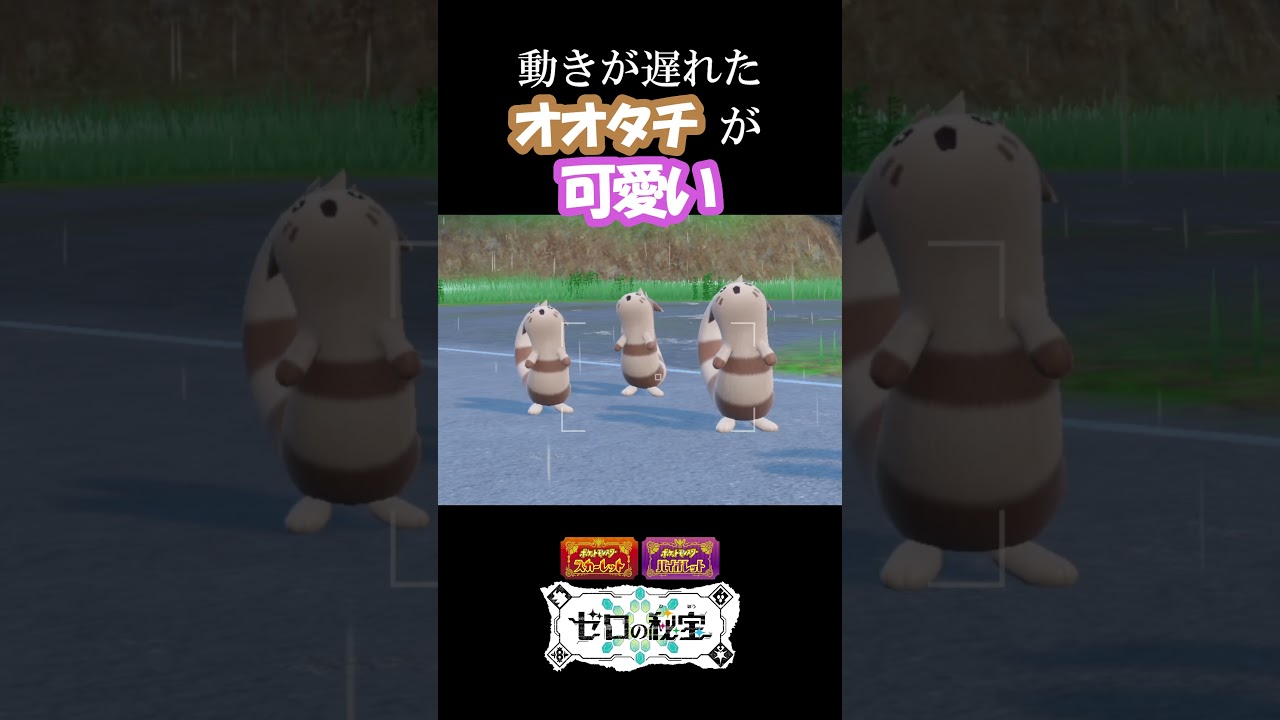 動きが遅れたオオタチが可愛い『ポケモンSV』 #ポケモンsv #ポケモン #ゼロの秘宝 #碧の仮面  #shorts