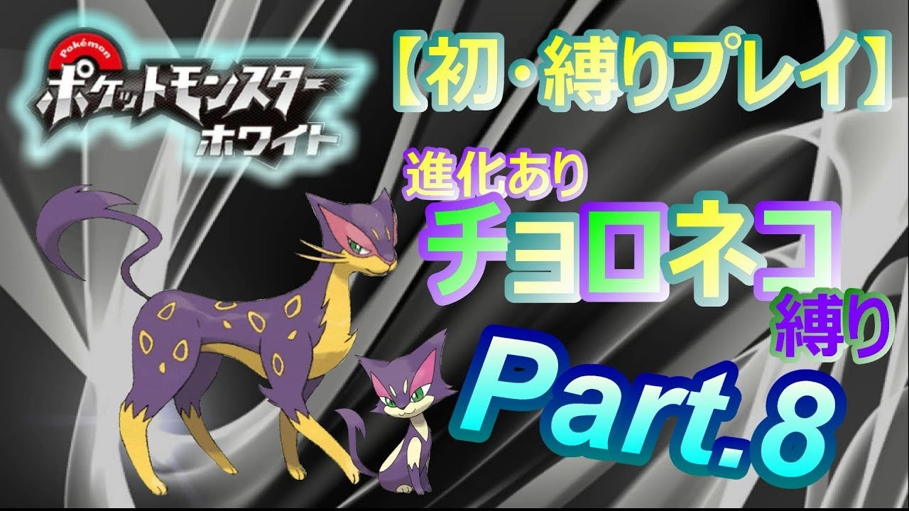 #8【初・縛りプレイ】レパルダス一匹でクリアを目指す【ポケットモンスターホワイト.pokemon.BW】実況プレイ