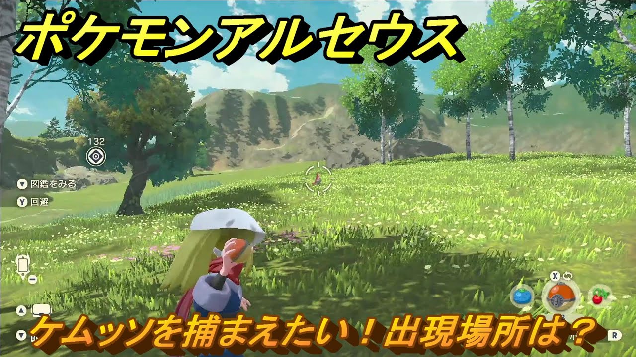 ポケモンアルセウス　ケムッソを捕まえたい！出現場所は？　＃１７　【Pokémon LEGENDS アルセウス】