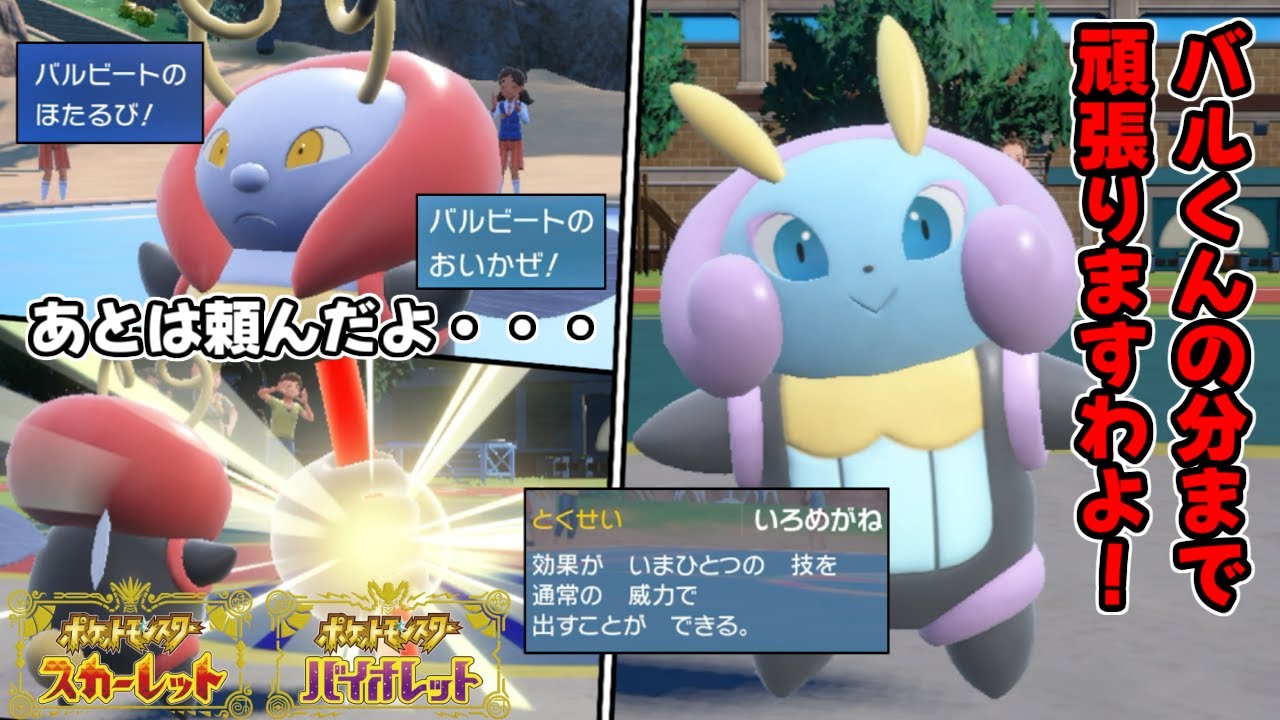 【ロマン戦術】バルビートの蛍火バトンから、色眼鏡イルミーゼで全てを吹き飛ばす【ポケモンSV】
