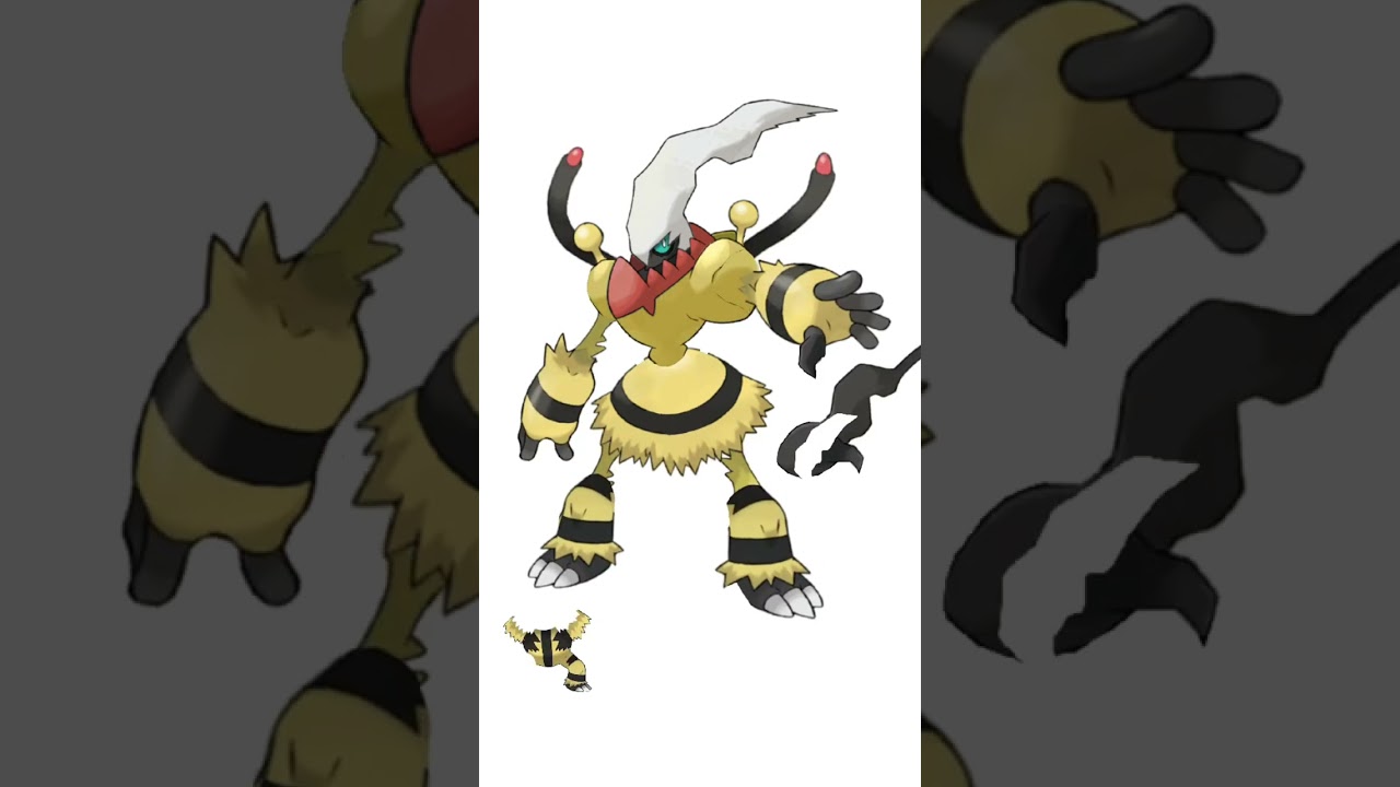 ダークライ＋エレキブルの合成。闇と雷を使うポケモン　#ポケモンフュージョン #pokemon #改造ポケモン  #伝説のポケモン #最強ポケモン