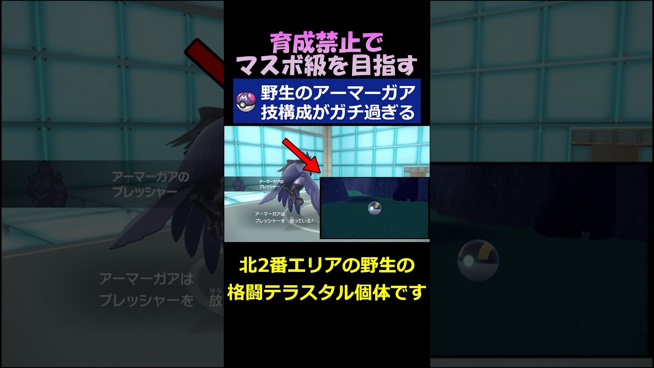 野生のアーマーガアが強すぎる！【ポケモンSV】#shorts