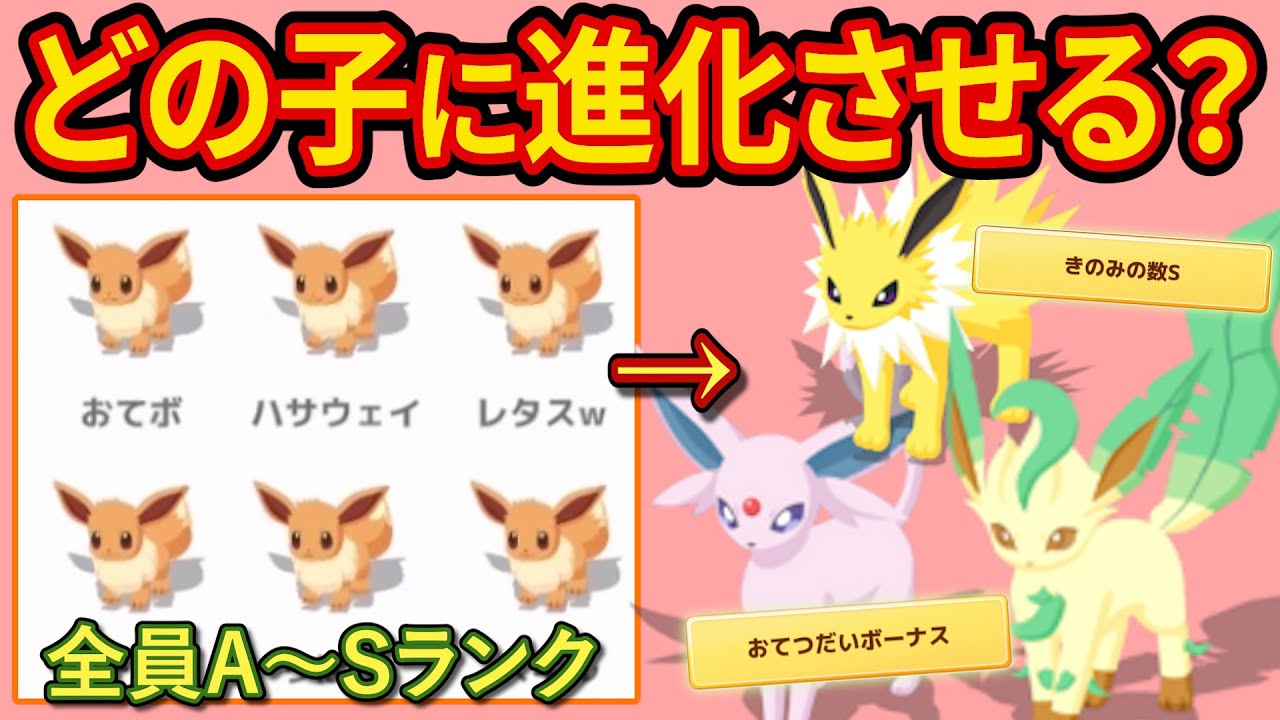 【解説】高個体値イーブイの進化先を実際に決めながら進化に重要な考え方を解説してみた【ポケモンスリープ】【Pokémon Sleep】