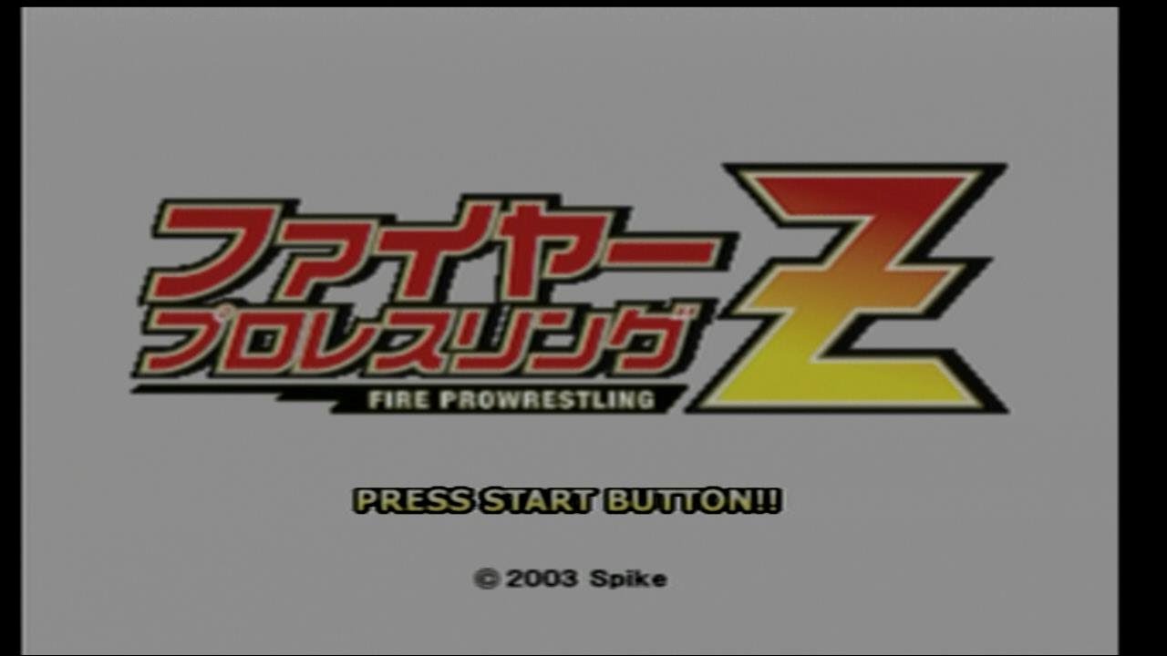 【PS2】ファイヤープロレスリングZ　オープニングタイトル ～デモプレイ