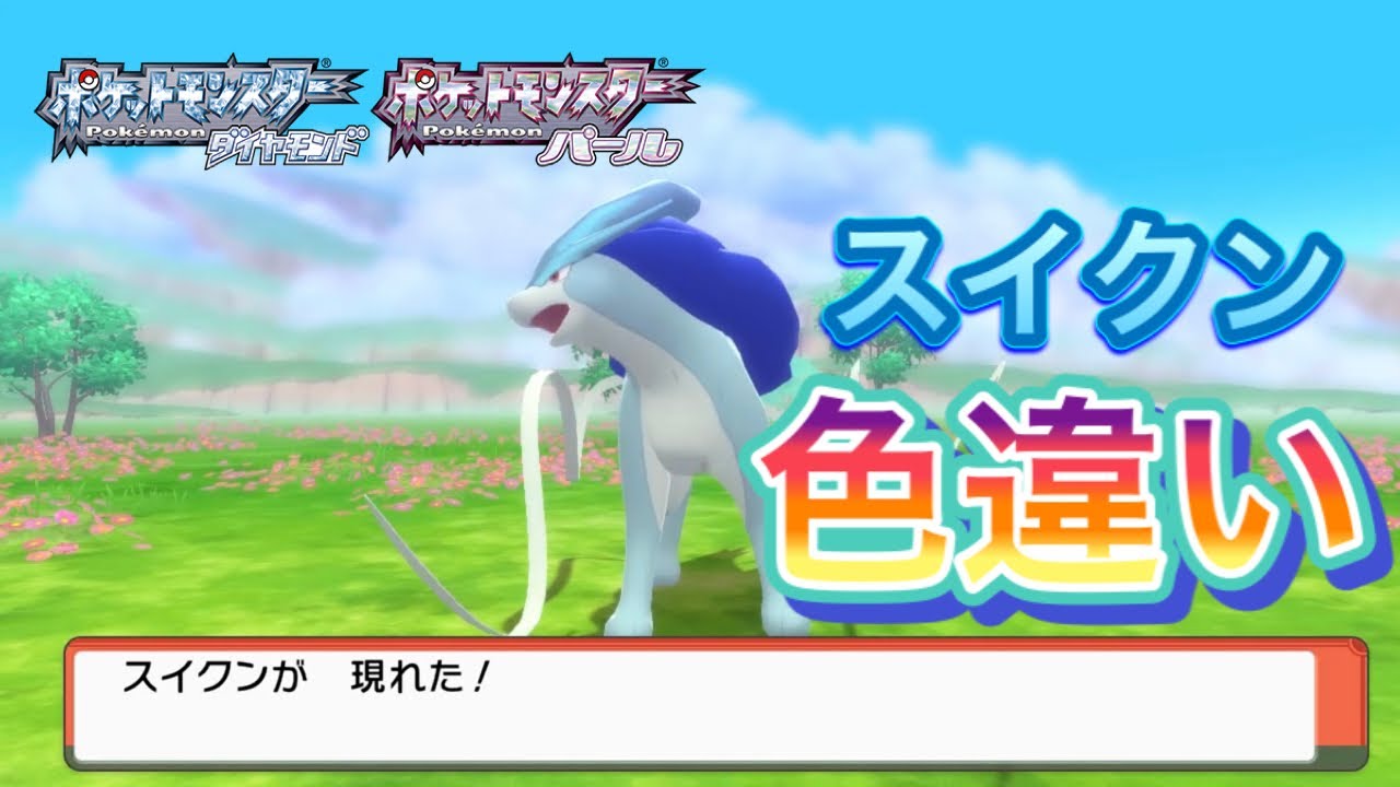 【ダイパリメイク】スイクン色違い出現