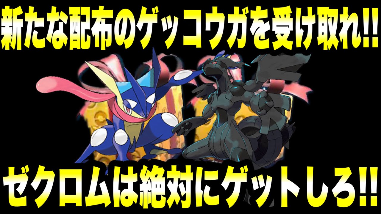 【緊急速報】公式からの新たな最新配布のゲッコウガを受け取れ！！ゼクロムは絶対にゲットしろ！！【ポケモンSV/スカーレット/バイオレット/ゼロの秘宝/碧の仮面/藍の円盤/GO】