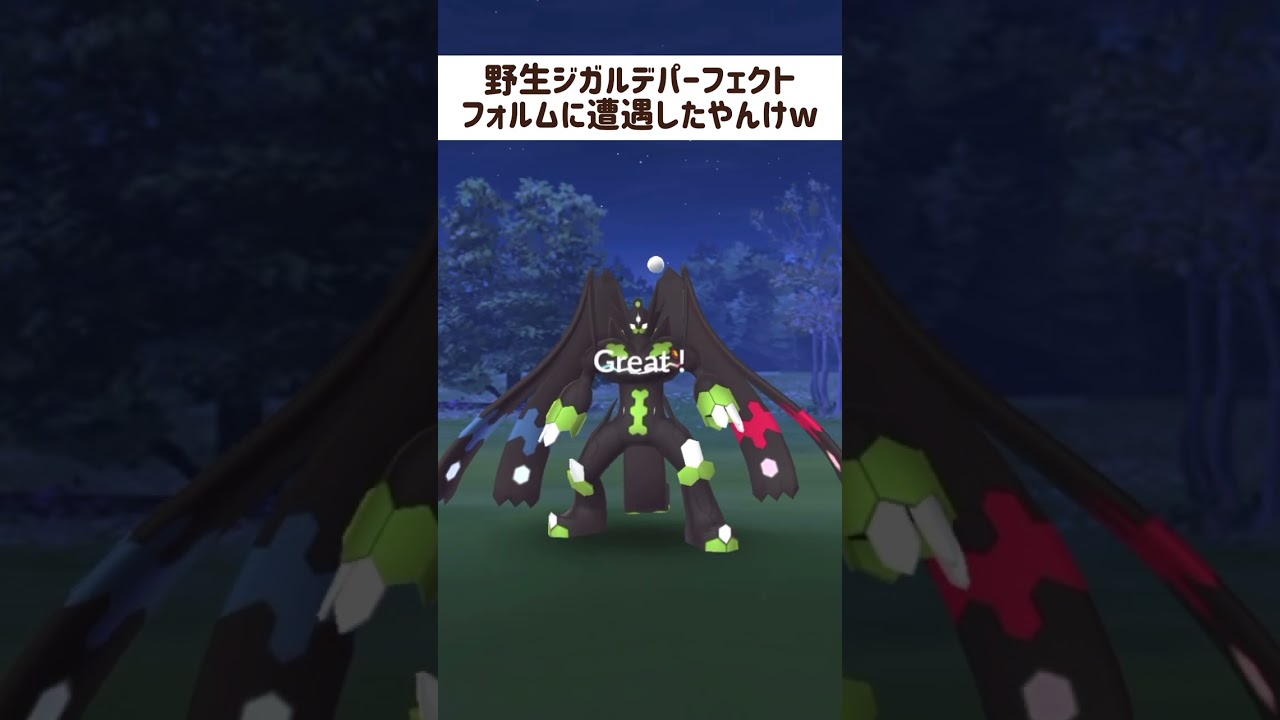 野生ジガルデパーフェクトフォルムに遭遇したんやがw